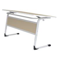 Стол 2-местный рег. по высоте с царгой и наклоном столешницы (г.р. 3-5, 5-7) серии "Фреш"