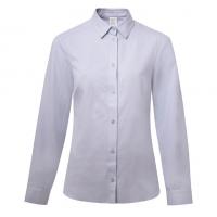 Блузка голубая с кокеткой