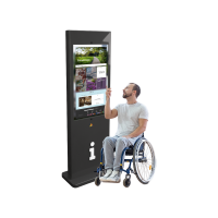 Интерактивный сенсорный киоск HELPER 43" напольный